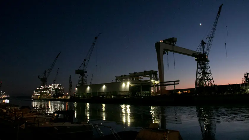 Il cantiere Fincantieri a Monfalcone (Bonaventura)