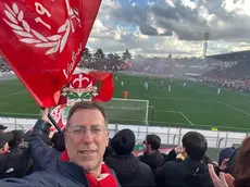 La fotografia postata da Polidori sul suo account Facebook