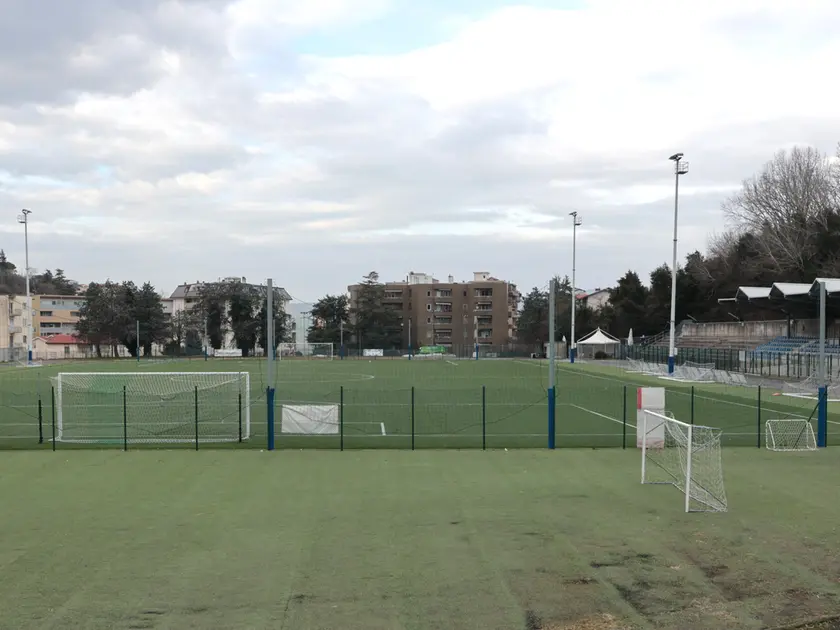 Lo stadio comunale di Muggia (foto Lasorte)