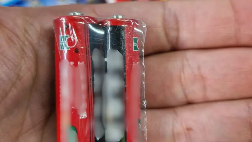 Una delle pile sequestrate