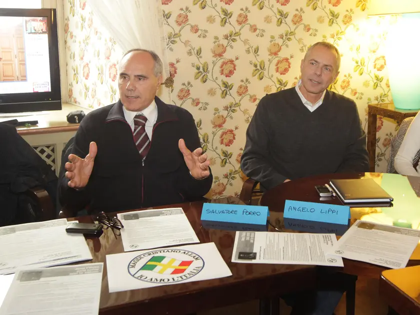È il 2013, Salvatore Porro e Angelo Lippi aderivano a Io Amo l’Italia di Magdi Cristiano Allam (Foto Lasorte)