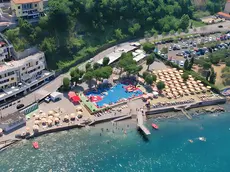 Un’immagine panoramica dello stabilimento balneare Bagno San Rocco di Muggia. Foto Andrea Lasorte