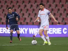 Il difensore Matteo Anzolin utilizzato fuori ruolo foto Lasorte