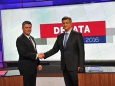 Il presidente Milanović (a sinistra) e Plenković in una foto d’archivio
