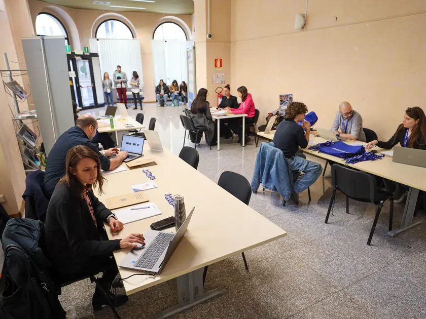 Il Recruting day young svoltosi negli spazi del Punto giovani nel palazzo del Municipio di Gorizia. Foto Tibaldi