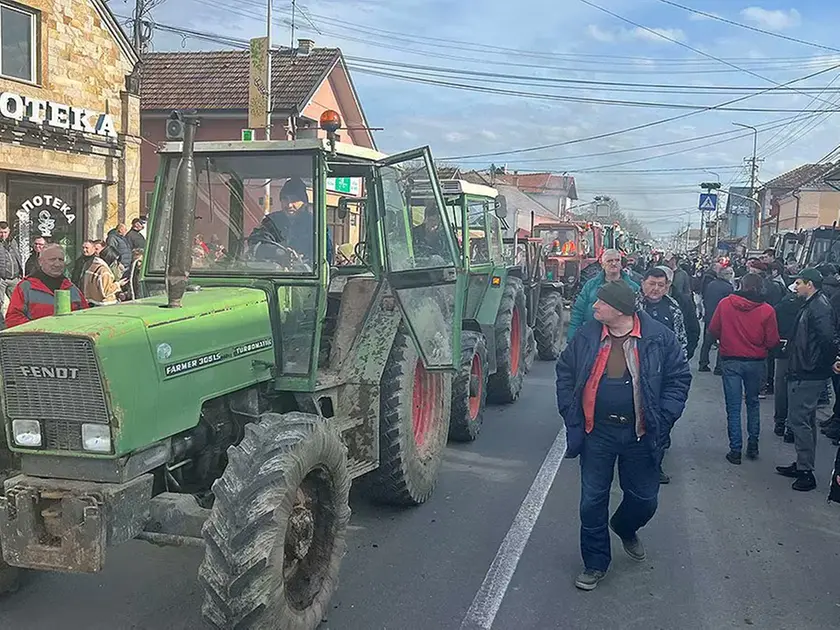 La mobilitazione dei trattori
