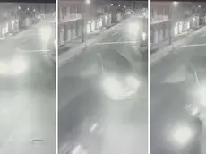 La sequenza che precede l’impatto e ne spiega la dinamica tratta dalla registrazione di una telecamera in zona