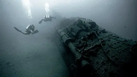 Il relitto del sommergibile