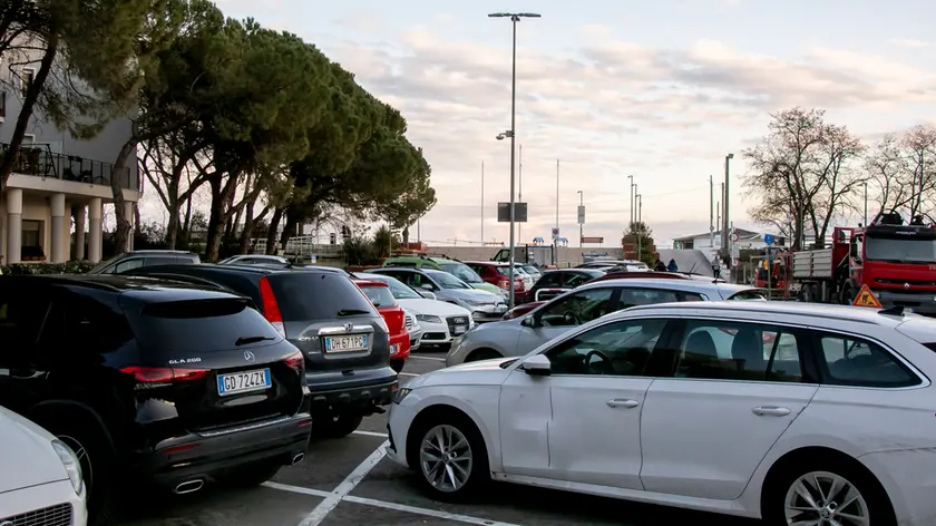 Il parcheggio di Marina Julia a ridosso della spiaggia