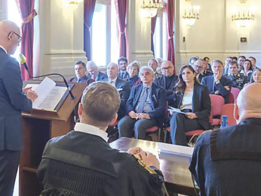 L'intervento durante l'inaugurazione dell'anno giudiziario di Carlo Modica de Mohac di Grisì