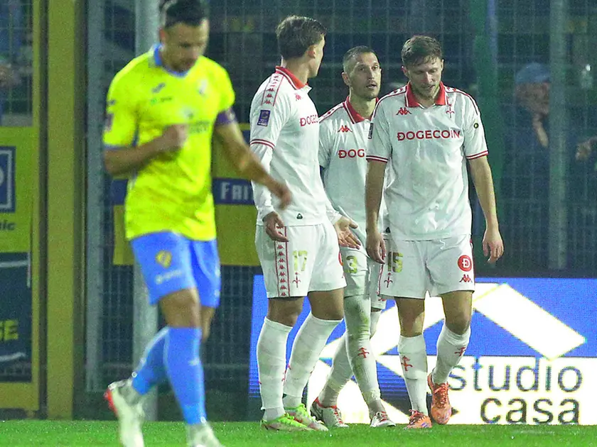 La delusione dei giocatori dell’Unione, usciti sconfitti da Crema (fotoservizio Mariani / Lasorte)