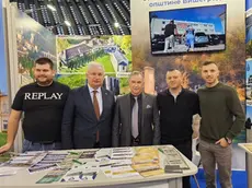 Lo stand dell’hotel alla Fiera di Belgrado