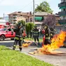 Una esercitazione dei vigili del fuoco di Gorizia (foto Tibaldi)