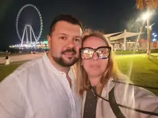 Fabio Broili con la moglie