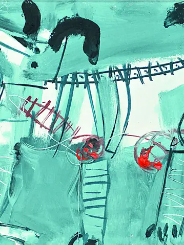 Cesare Mocchiutti, Cane, 1978, olio su tela