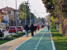 Il punto dove si è verificata la rissa (foto Katia Bonaventura)