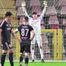 Debutto da dimenticare per il giovane portiere Francesco Borriello (foto Lasorte)