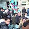 Il sit-in dei vigili del fuoco a Gorizia (foto Tibaldi)