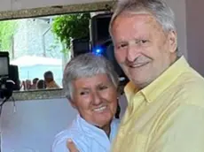 Bruna Rogelja con il marito