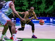 Colbey Ross durante il match di andata con Reggio Emilia (Bruni)