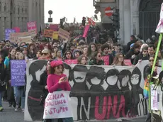 Il corteo di Non Una di Meno lungo le strade di Trieste (Bruni)