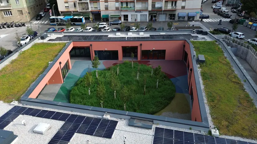 Roiano: la nuova area con scuola materna e aree attrezzate (Bruni)