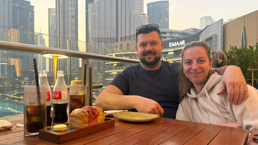 Fabio Broili e Cristina Rossetti a Dubai
