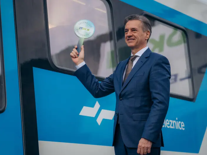 Il premier sloveno Golob all’inaugurazione (foto 2tdk)