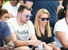 Luka Doncic con l'ex compagna Anamaria (foto tratta da La Voce del Popolo)