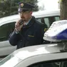 Un poliziotto sloveno al lavoro
