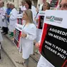 La protesta del personale sanitario