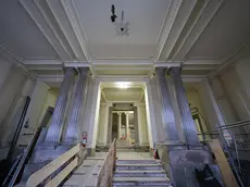 L’ingresso monumentale di Palazzo Parisi, in viale Miramare (fotoservizio Massimo Silvano)
