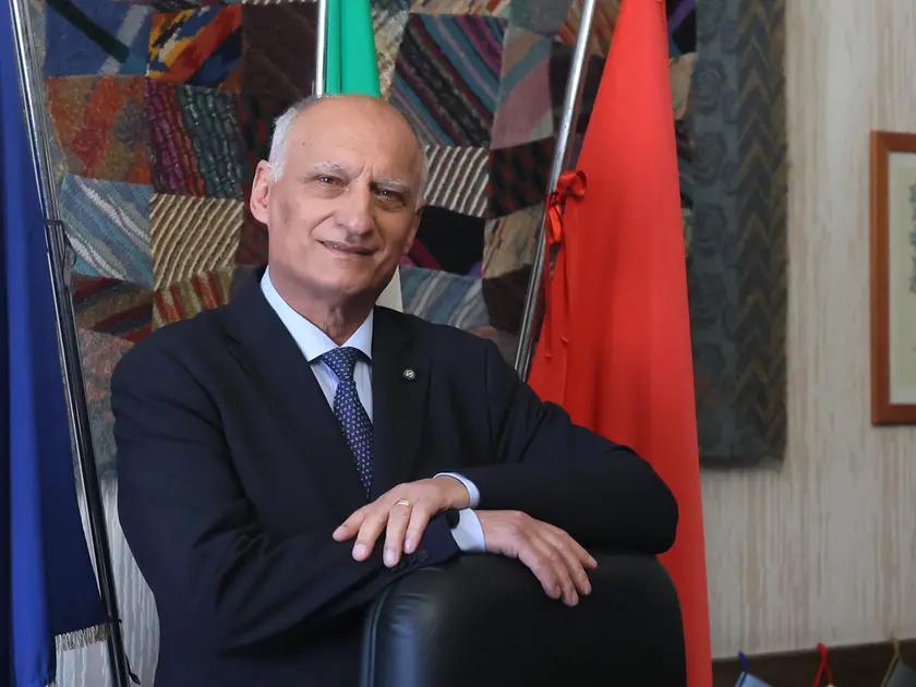 Il presidente del Consiglio comunale Francesco Di Paola Panteca nel suo ufficio in piazza Unità Foto Lasorte