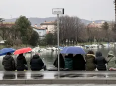 La protesta domenicale promossa dall’Ami dopo che il cartello era stato installato (Bonaventura)