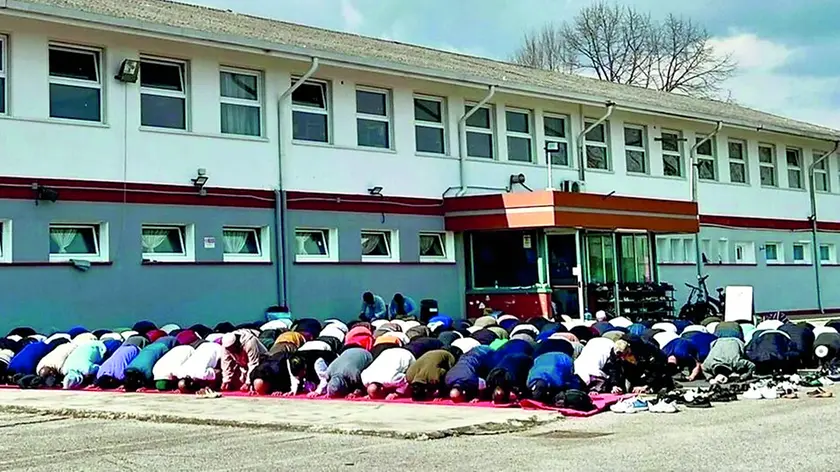 Il centro culturale islamico della Comina a Pordenone, dove si riuniscono centinaia di fedeli