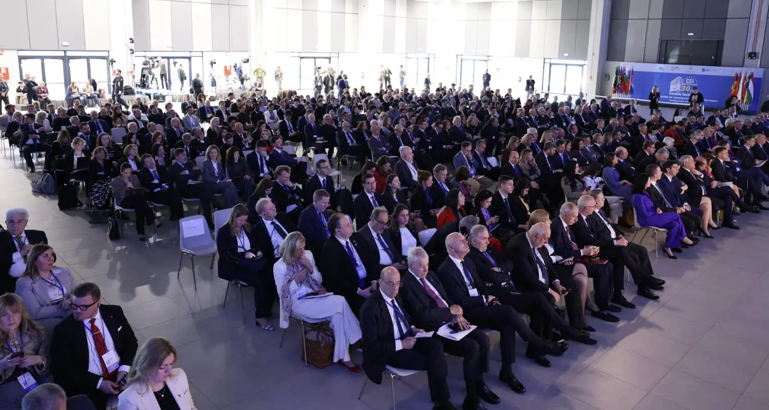 La sala del summit al Generali Convention Center (foto Andrea Lasorte)