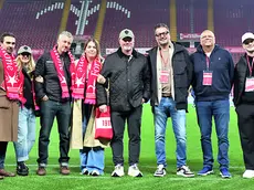 I nuovi proprietari dell’Unione al Rocco nel dicembre scorso. Foto Lasorte