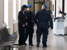 Erika Podmenich in tribunale il giorno del rinvio a giudizio (foto Andrea Lasorte)