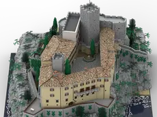 Una delle installazioni Lego del Castello di Duino