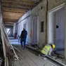 Lo storico immobile: il cantiere nei piani di largo Panfili (Fotoservizio Massimo Silvano)