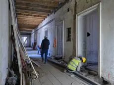 Lo storico immobile: il cantiere nei piani di largo Panfili (Fotoservizio Massimo Silvano)