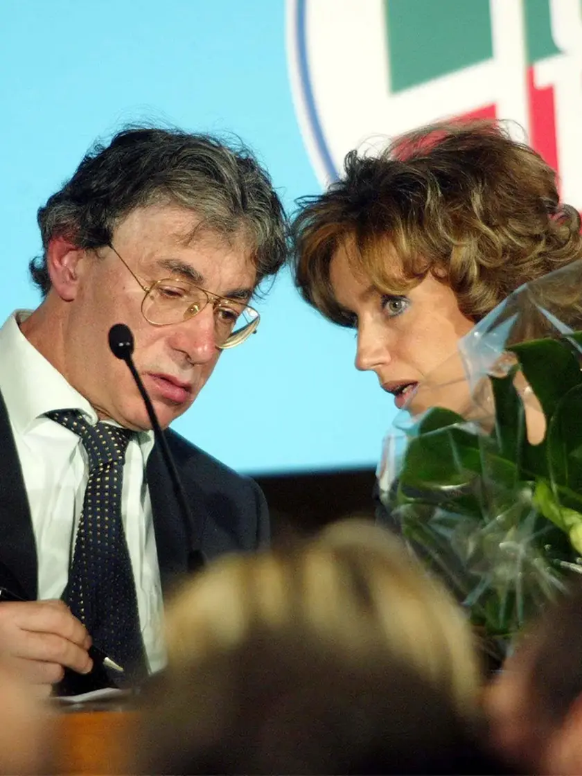 Bossi con Guerra nel 2003