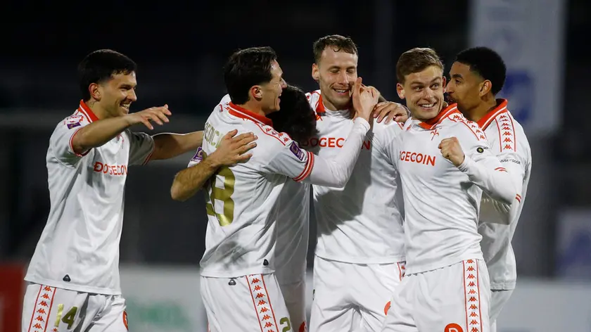 L'esultanza per il raddoppio di Vertainen (Lasorte)