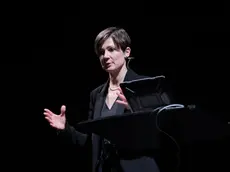 Silvia Bencivelli alla lezione di Scienze del 22 marzo. Foto Silvano