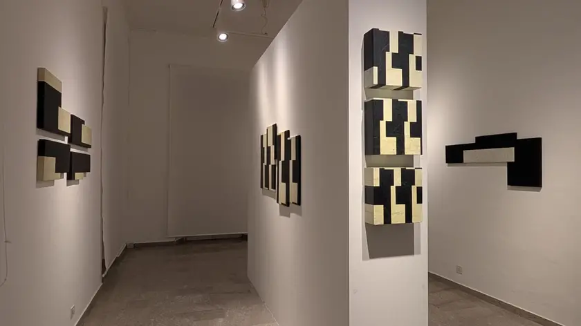 Una sala della mostra alla Galleria Spazzapan
