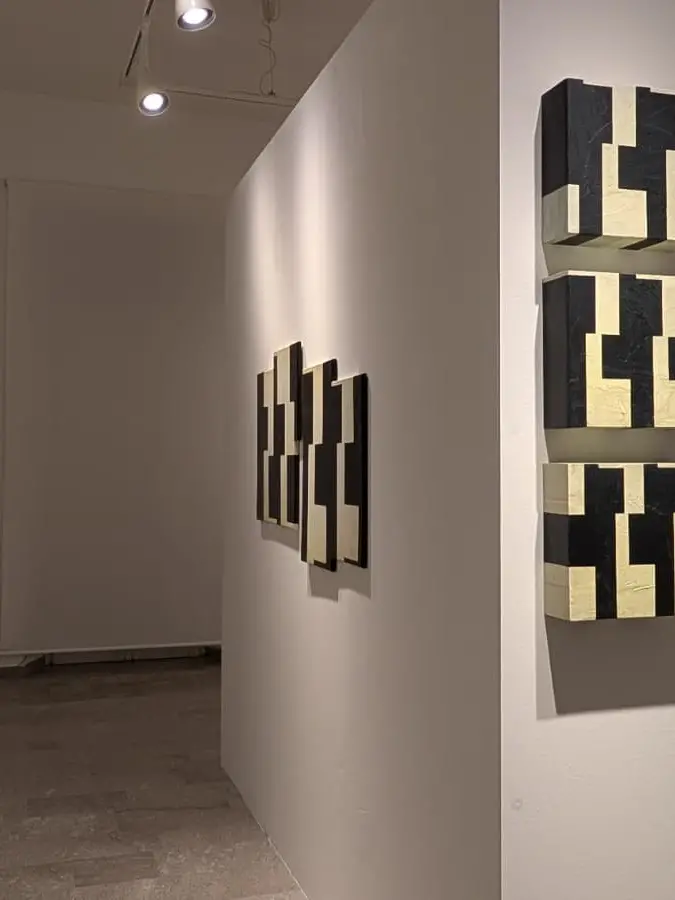Una sala della mostra alla Galleria Spazzapan