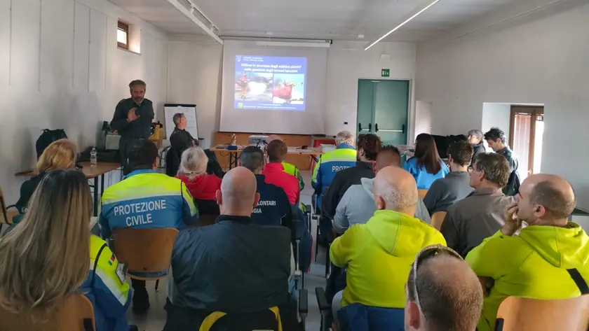 La riunione operativa per l’esercitazione di sabato in Carso