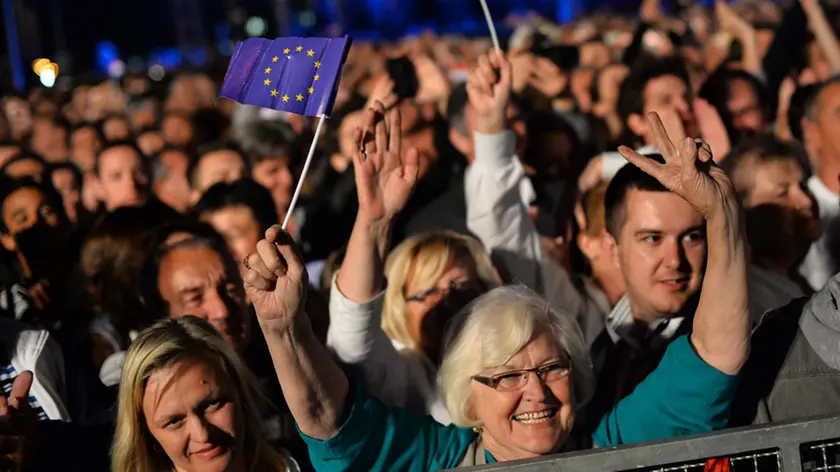 Festeggiamenti per l'allargamento ad Est della Ue