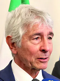 Il ministro per lo Sport, Andrea Abodi, assieme al governatore Massimiliano Fedriga (foto Lasorte)