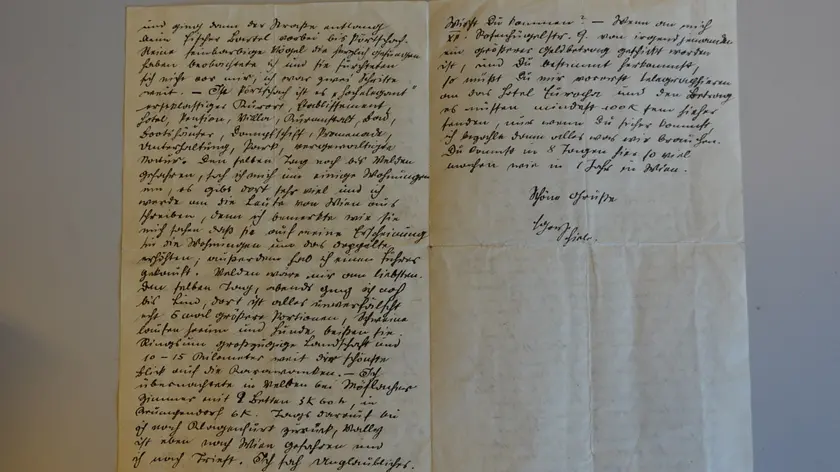La lettera scritta a Trieste da Egon Schiele su carta intestata dell’Excelsior Palace